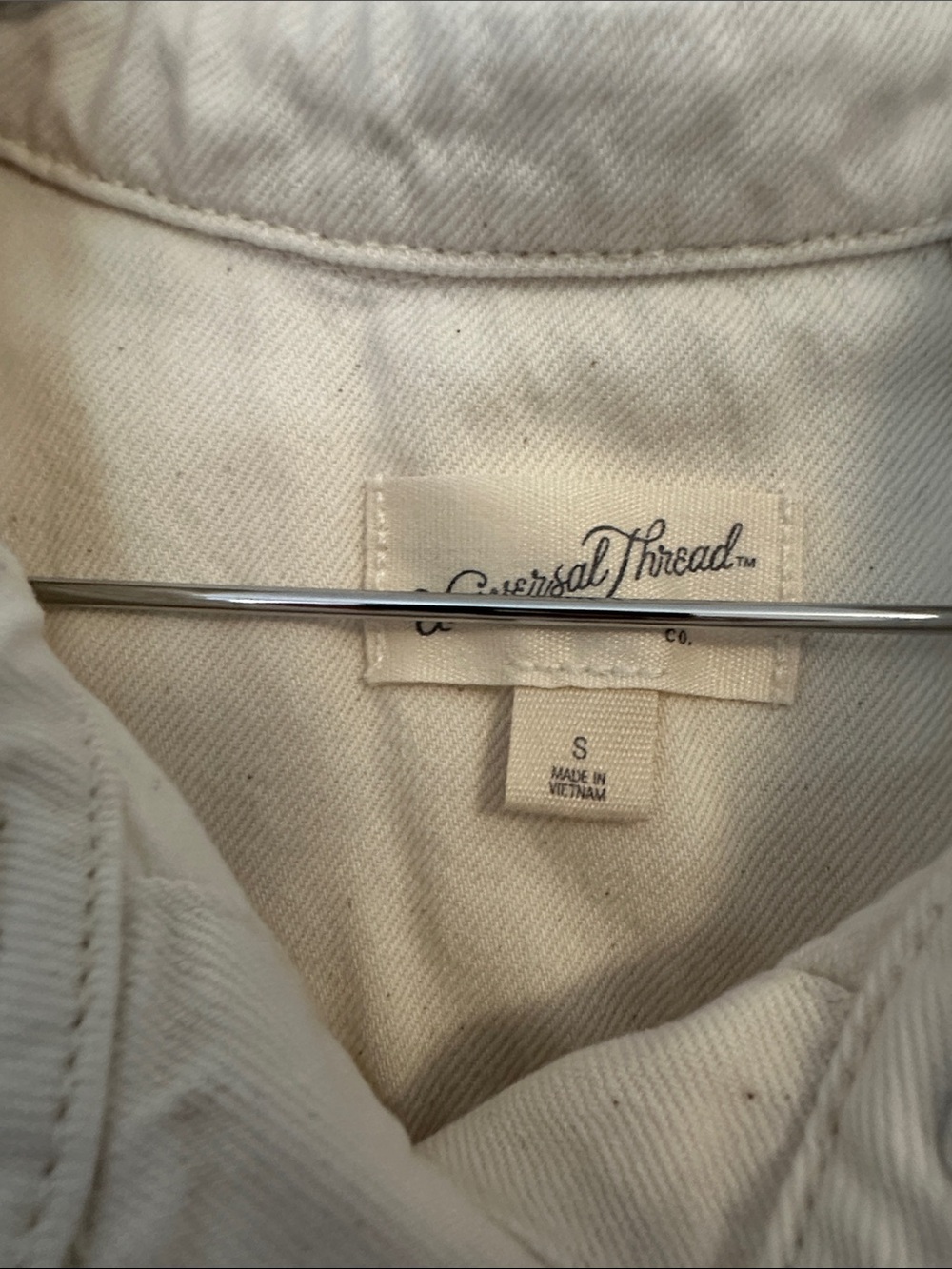 Universal Thread Cream Collared Button Shirt - Picture 5 of 6